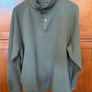 Goodfellow & Co Olive Green Quilted Zip-Style Sweater